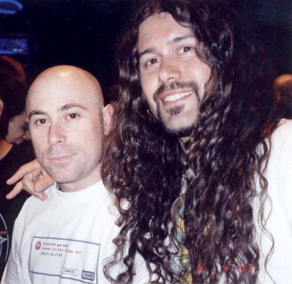 Leandro and Anthrax singer John Bush 080403